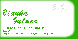 bianka fulmer business card